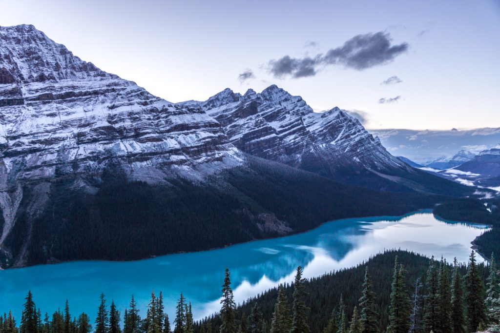 Peyto Lake in the Evening