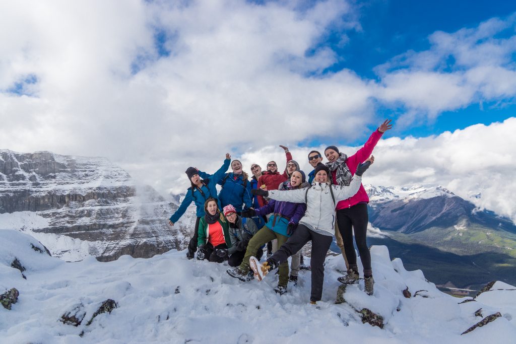 The team on top of Saint Piran.